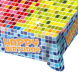 BIRTHDAY BLOCKS Tischdecke abwaschbar 180 x 130 cm