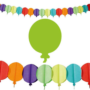 Papiergirlande 6m Ballon