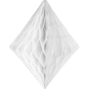Honigwaben Diamant 30 cm Weiß