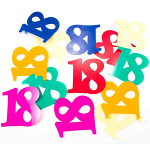 Tischkonfetti XL ZAHL 18 Größe 6,5 cm ca.10-15 Stück
