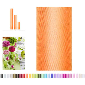 Tüll Dekostoff 50 cm x 9 m orange