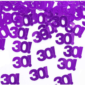 Metallic Konfetti 15g ZAHL 30 lila