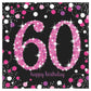Glamour pink Happy Birthday Servietten