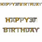 Glamour Gold Textkette XL Happy Birthday