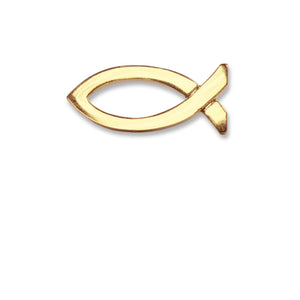 Metall Ansteckpin "Fisch goldfarben"