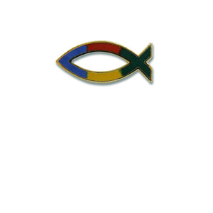 Metall Ansteckpin "Fisch Regenbogen"