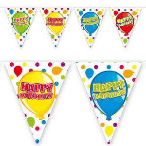 Party-Ballon Wimpelkette Happy Birthday 6m