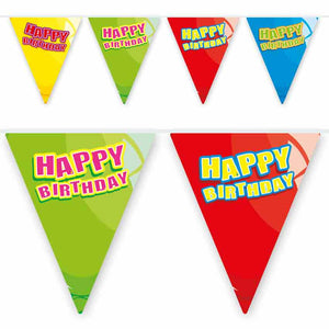 Party-Ballon Mini-Wimpelkette Happy Birthday 3 m