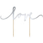Tortendeko,Cake Topper,Motivtorte,Hochzeit,Schriftzug,Love,Liebe,Verzierung,Dekoration,Buffet