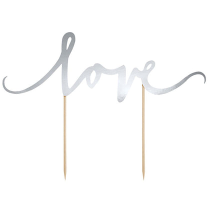 Tortendeko,Cake Topper,Motivtorte,Hochzeit,Schriftzug,Love,Liebe,Verzierung,Dekoration,Buffet