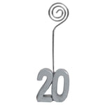 Fotohalter,Kartenhalter,Zahl 20,20. Jubiläum,20. Geburtstag,20 Jahre,silber,Notizhalter,online kaufen,Tischkartenhalter