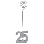 Fotohalter,Kartenhalter,Zahl 20,20. Jubiläum,20. Geburtstag,20 Jahre,silber,Notizhalter,online kaufen,Tischkartenhalter