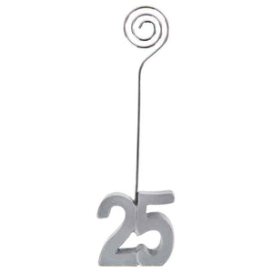 Fotohalter,Kartenhalter,Zahl 20,20. Jubiläum,20. Geburtstag,20 Jahre,silber,Notizhalter,online kaufen,Tischkartenhalter