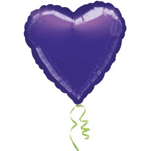 Folienballon Herz "Klassik" lila metallic