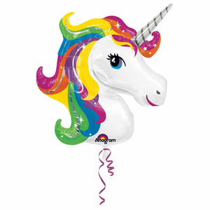 Folienballon SuperShape Einhorn (Kopf)