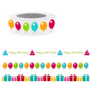 Washi Tapes "Geburtstag" 3er-Set
