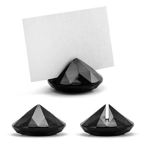 Tischkartenhalter Diamant 10 Stück schwarz