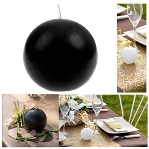 Runde Kerze 7 cm schwarz