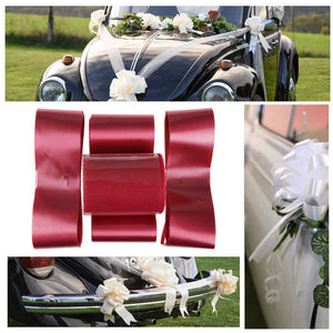 Schleifen Set Auto Wedding kit rot
