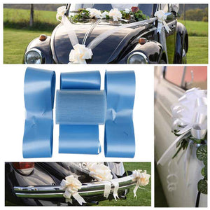 Schleifen Set Auto Wedding kit türkis