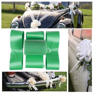 Schleifen Set Auto Wedding kit grün