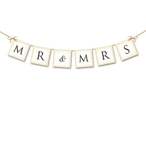mr und mrs schriftzug
