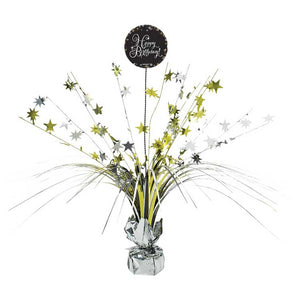 "Glamour Gold" Centerpiece Happy Birthday