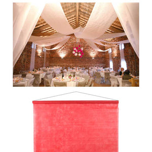 Raumbanner Vlies-Stoff 80 cm x 12 m rot