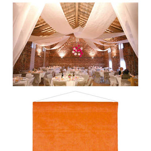 Raumbanner Vlies-Stoff 80 cm x 12 m orange