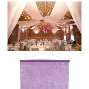 Raumbanner Vlies-Stoff 80 cm x 12 m lila