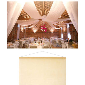 Raumbanner Vlies-Stoff 80 cm x 12 m creme