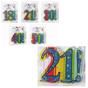 LED Blinkie Geburtstag mit Anstecknadel Zahl 21