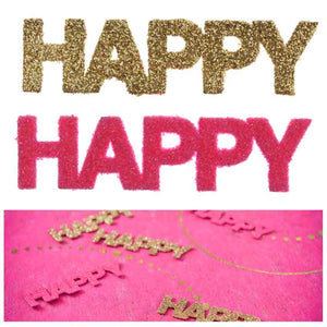 XL-Konfetti "Happy" pink/gold