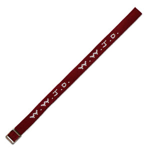 Gewebtes Armband WWJD - bordeaux
