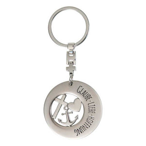 Schlüsselanhänger Glaube Liebe Hoffnung aus Metall im Geschenketui