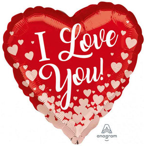 Folienballon Herz rot "I Love You"