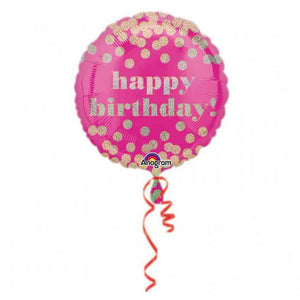 Folienballon Dotty "Happy Birthday"