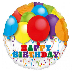 Folienballon Bright Balloons "Happy Birthday"