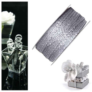 Dekoband metallic glänzend 3mm silber