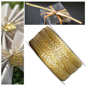 Dekoband metallic glänzend 3mm gold