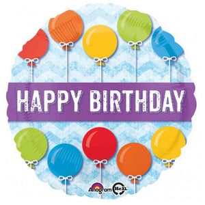Folienballon Balloon Strings "Happy Birthday"