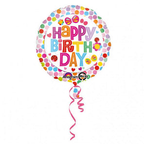 Folienballon Birthday Flower "Happy Birthday!"