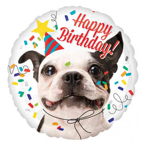 Folienballon Lustiger Hund "Happy Birthday"