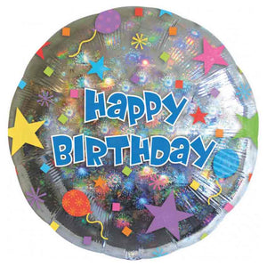 Folienballon Konfetti "Happy Birthday"