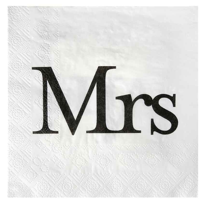 servietten mr mrs