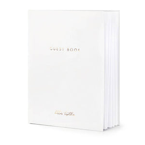 Hochzeits Gästebuch weiß "Guest Book better together"