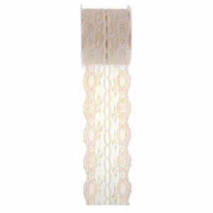 Spitzenband 50mm x 3m natur