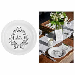 Just Married-Set  "Teller" 10er  S.4784/01 weiß--