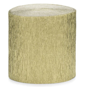 Krepp-Band 4er Pack 5 cm x 10 m golden