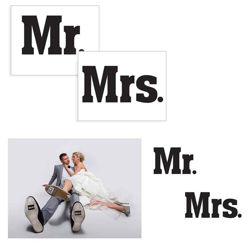 hochzeit mr & mrs